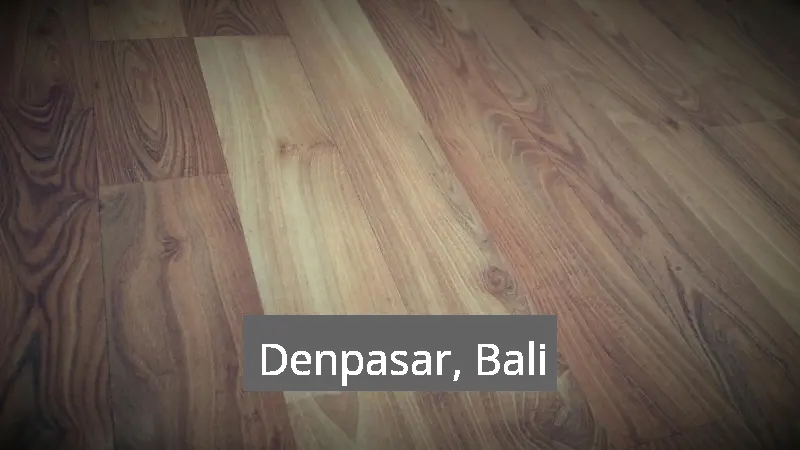 Pembuatan Lantai Kayu Lapangan Basket Denpasar, Bali