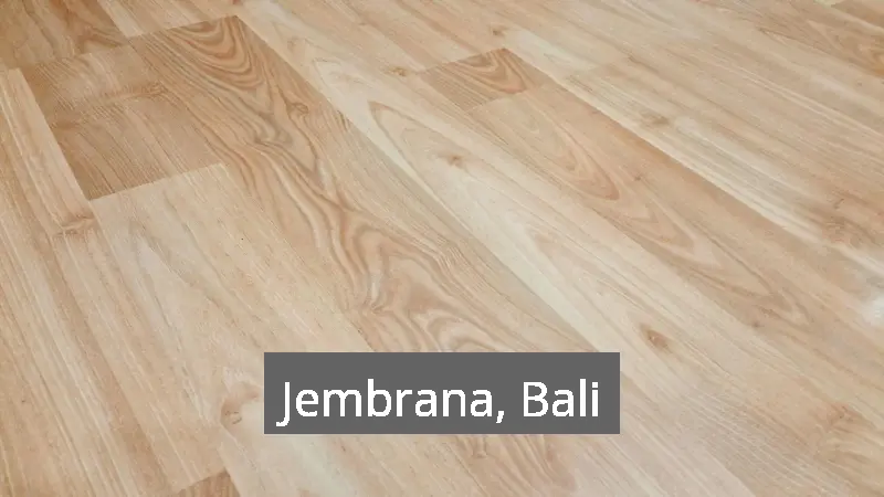 Pasang Lantai Kayu Lapangan Basket Jembrana, Bali