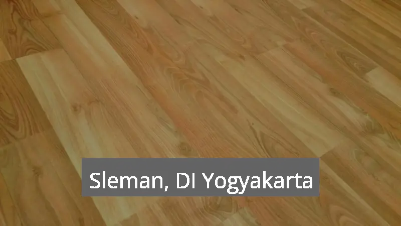 Pemasangan Lantai Kayu Lapangan Basket Sleman, DI Yogyakarta