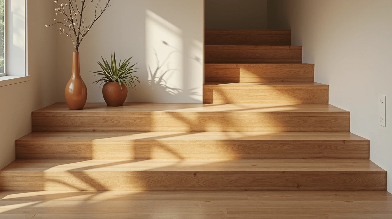 Parket Kayu Untuk Anak Tangga