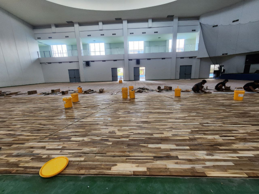 Portofolio Proyek Lantai Parket & Lantai Kayu 21 Lantai Lapangan Basket