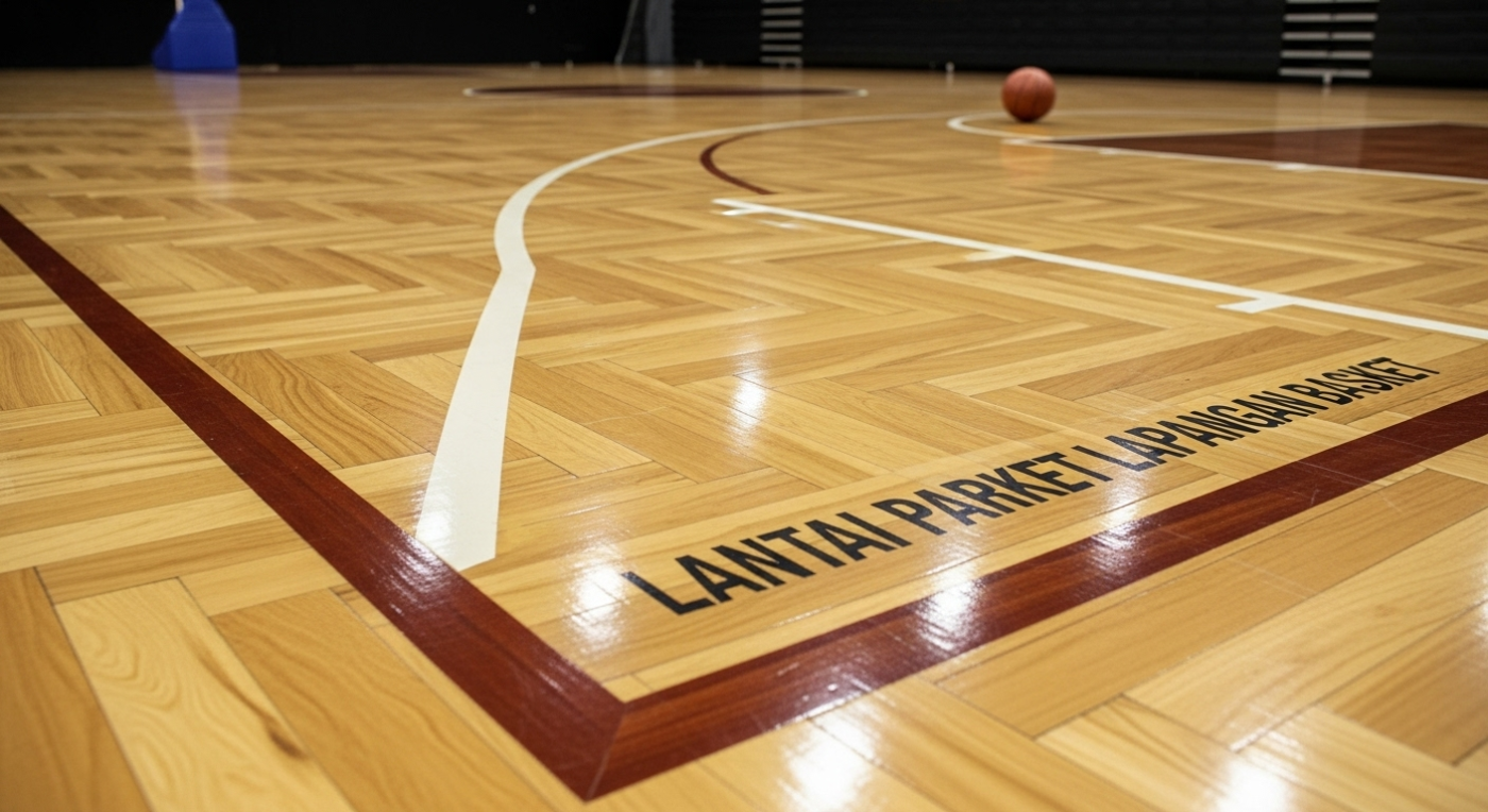 Lantai Parket Lapangan Basket: Pilihan Terbaik untuk Performa dan Keamanan 2 Lantai Parket Lapangan Basket
