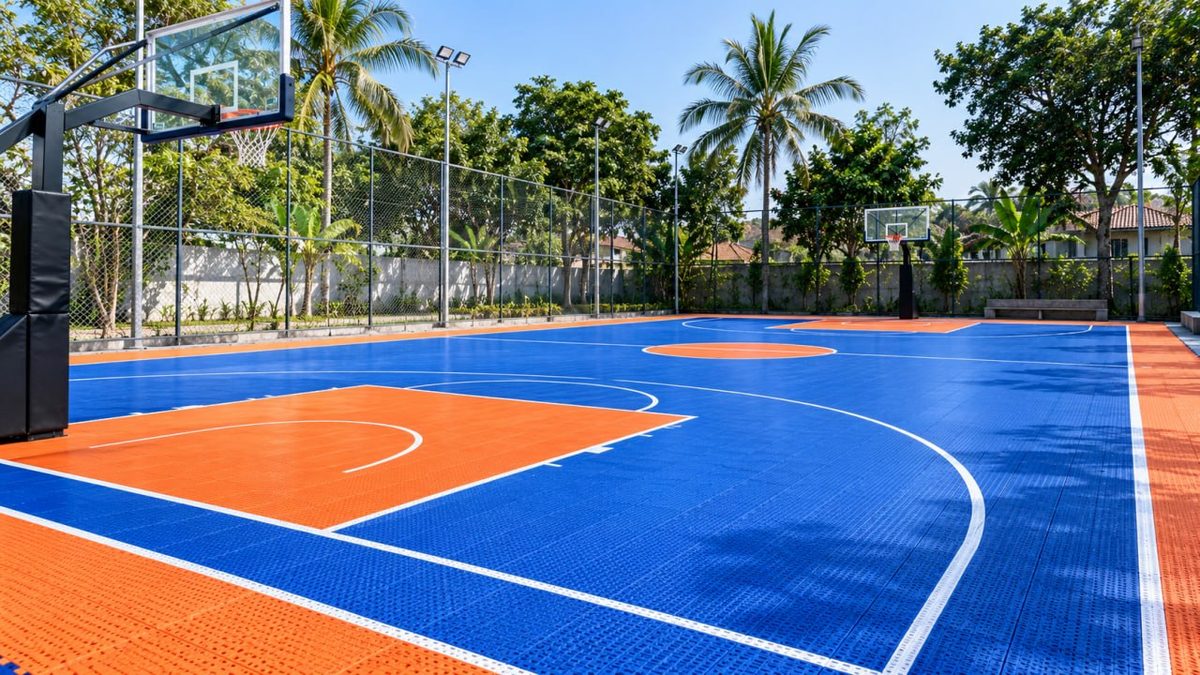 Jasa Pasang Lantai Lapangan Basket Kayu Surabaya Profesional & Presisi
