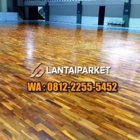 Lantai Basket dari Kayu Jati