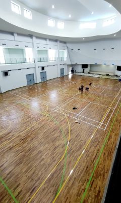 Portofolio Proyek Lantai Parket & Lantai Kayu 8 Lantai Kayu Lapangan Basket Surabaya Berkualitas Tinggi Singapore Intercultural School