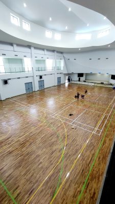 Portofolio Proyek Lantai Parket & Lantai Kayu 10 Lantai Parket Lapangan Basket Premium Di Singapore Intercultural School Surabaya