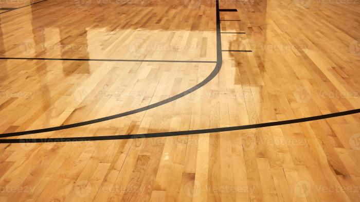 Alternatif lantai lapangan basket kayu untuk estetika