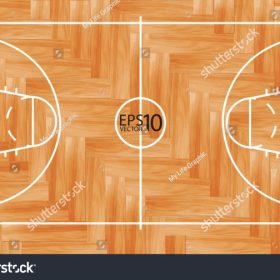 Wooden Parquet Floor Basketball Court Vector Stock Vector 102336406 ...