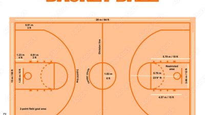 Desain lapangan basket