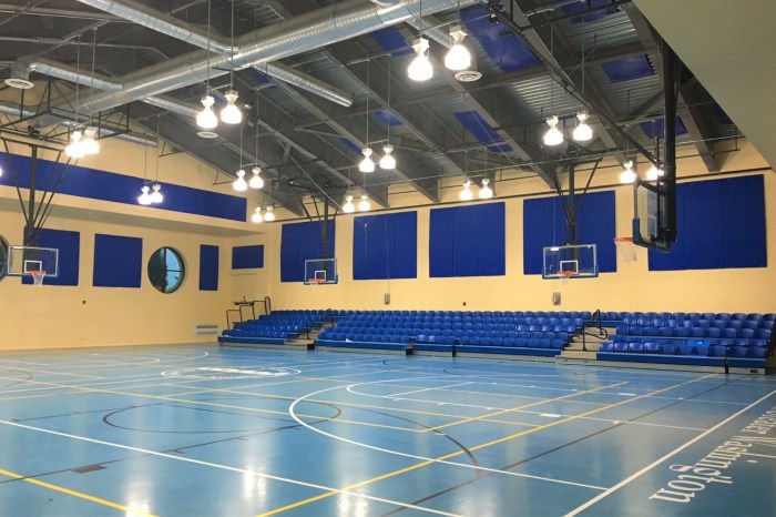 Wooden Indoor Basketball Court Flooring, 4.5 mm Or 6.5 mm at ₹ 130/sq ... Lantai lapangan basket indoor