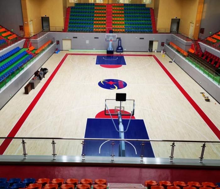 Lantai lapangan basket indoor lantaiparket.id