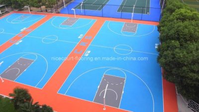 Lantai lapangan basket outdoor lantaiparket.id
