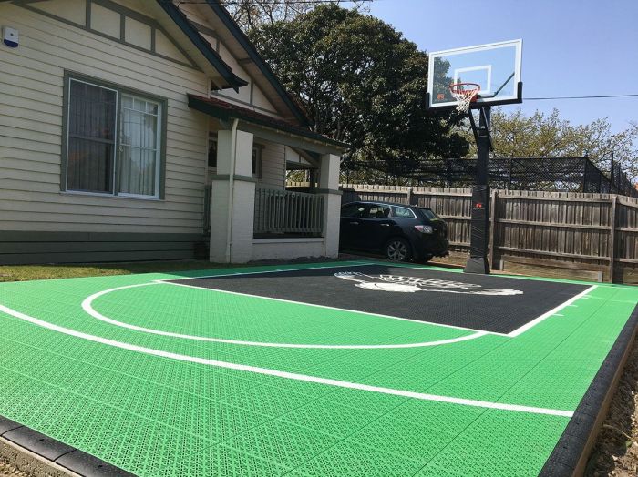 Outdoor Basketball Court Floor Lantai lapangan basket outdoor