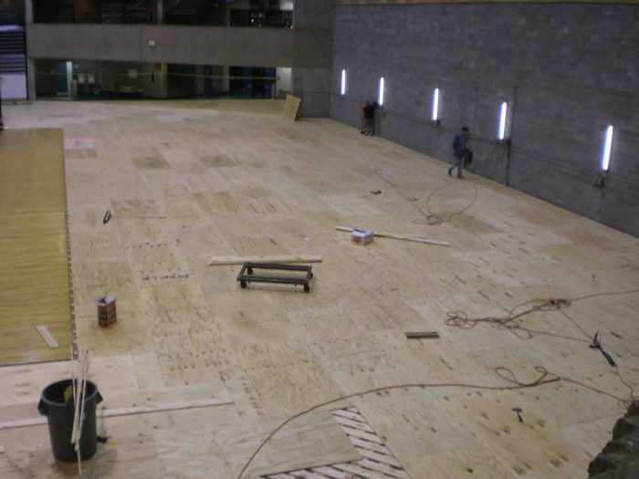 Indoor Wooden Basket Ball Court Flooring Service at Rs 340/square feet ...