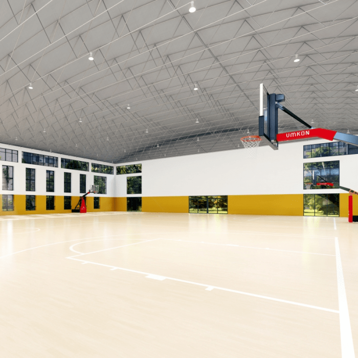 Lantai lapangan basket indoor lantaiparket.id