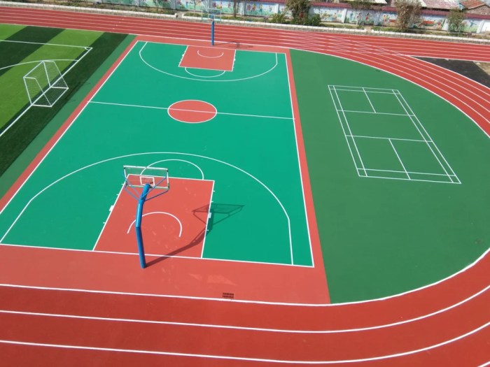 Tebal lantai lapangan basket