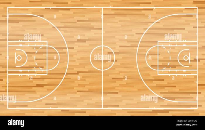 Basketball Court with Wooden Parquet Flooring and Markings Lines ... Basketball Court with Wooden Parquet Flooring and Markings Lines ...