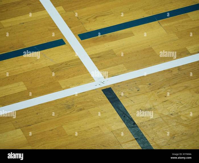 basketball in the basketball court with a wooden parquet Stock Photo ...
