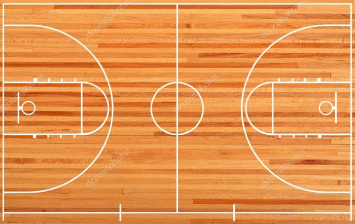 Basketball court floor plan on parquet background Stock Photo by ...