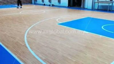 Lantai lapangan basket indoor vinyl