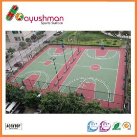 Lantai lapangan basket rubber