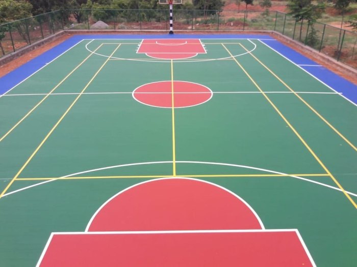 Lantai lapangan basket indoor lantaiparket.id