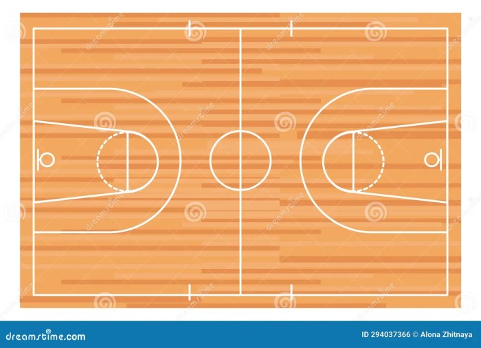 Basketball Court with Wooden Parquet Graphic by RNko &middot; Creative Fabrica
