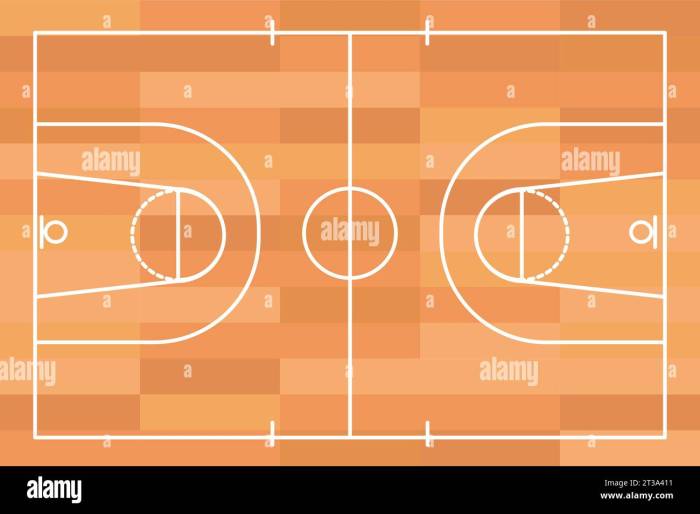 Wooden Basketball court floor with lines top view, gym parquet ... Wooden Basketball court floor with lines top view, gym parquet ...