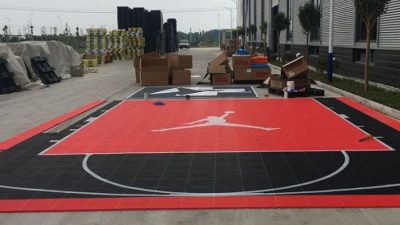 Beable Assembly Weatherproof Basketball Courts Modular Floor Tiles ... Lantai lapangan basket modular mudah bongkar