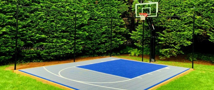 Lantai lapangan basket modular mudah bongkar