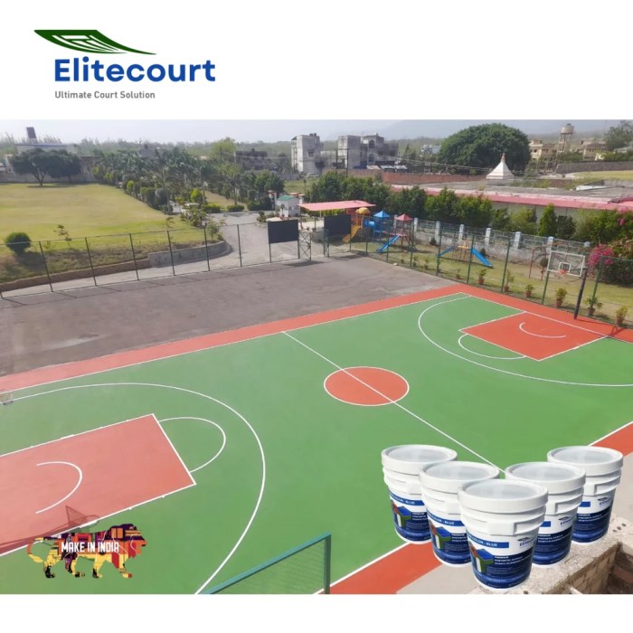 Synthetic Basketball 5 Layers Court Flooring Service at Rs 42/sq ft in ...