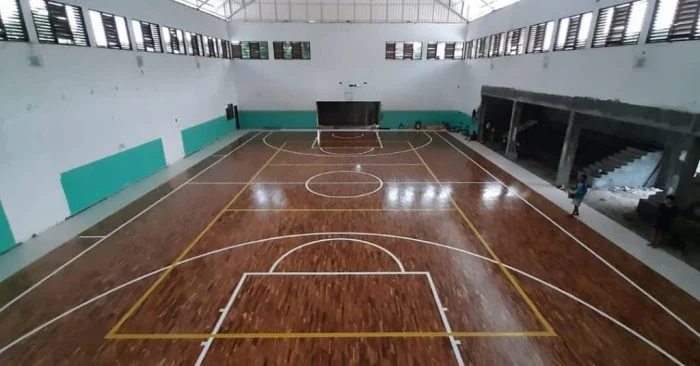 Lantai parket lapangan basket lantaiparket.id