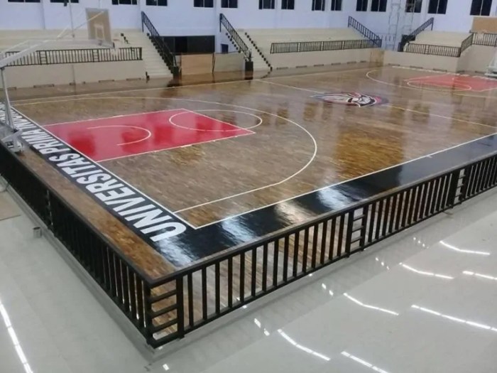 Project Pemasangan Parket Jati di Lapangan Basket Internasional ...