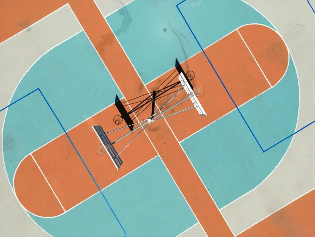 Foto oleh Zetong Li di Pexels Basketball Court Court Lines