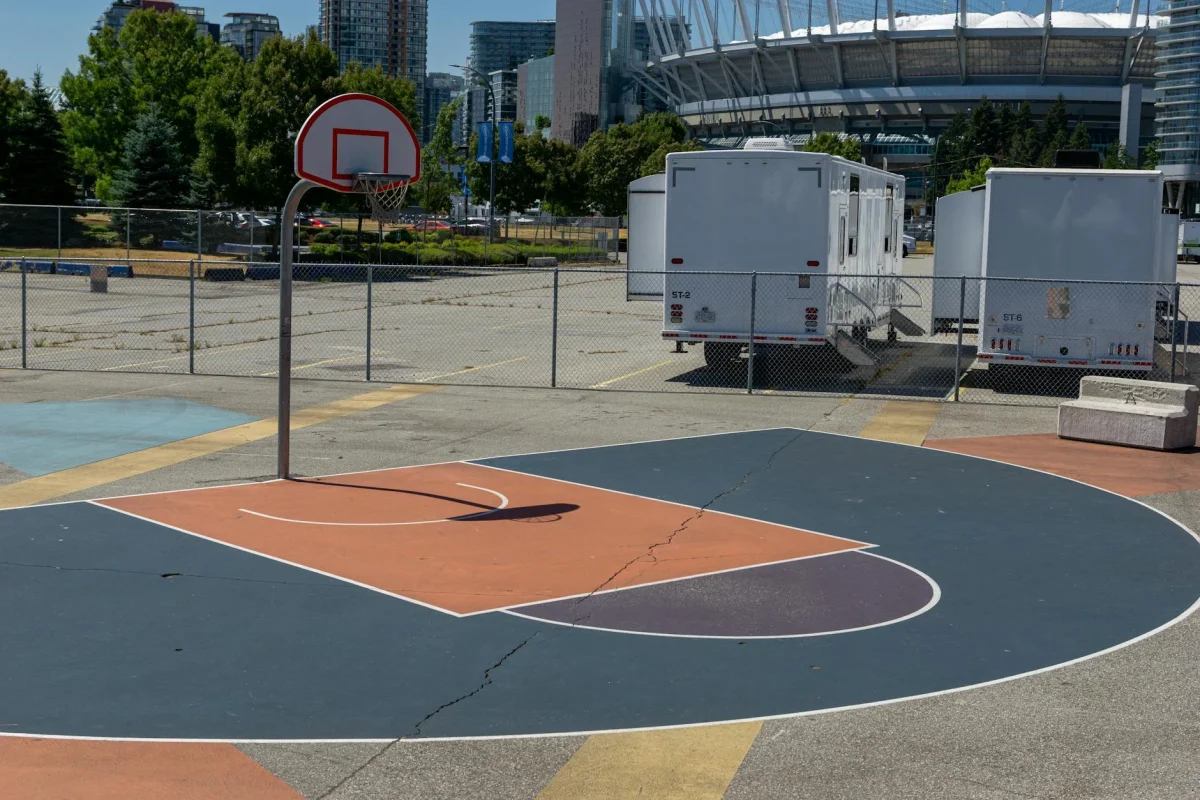Basketball Court Markings Indoor Stadium