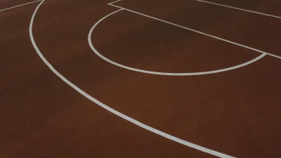 Basketball Court Markings Stadium