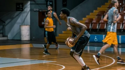 Basketball Player Indoor Court