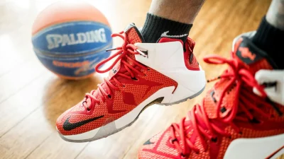Basketball Shoes Wood Flooring