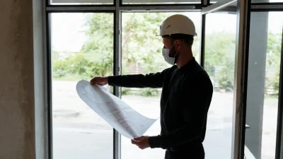 Blueprint Construction Site Floor Leveling