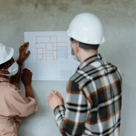 Blueprints Construction Site
