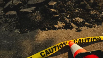 Broken Floor Construction Site