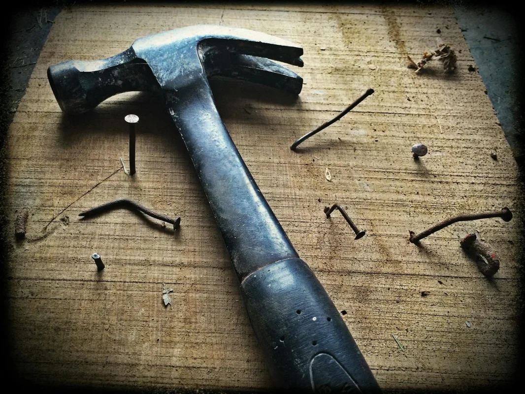 Broken Stairs Construction Worker Carpentry Tools