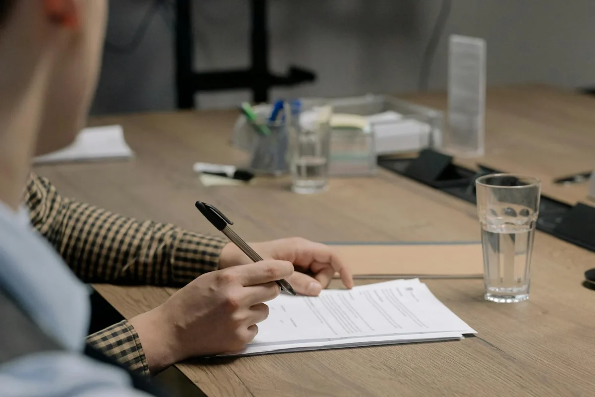 Business Meeting Contract Signing