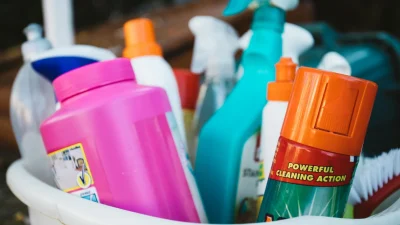 Chemical Cleaner Liquid Bottle