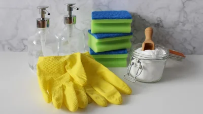 Cleaning Supplies Floor Inspection