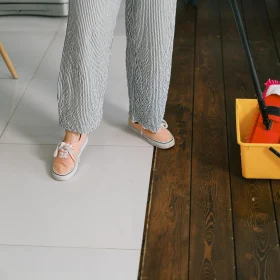 Cleaning Wood Floor Mop And Bucket