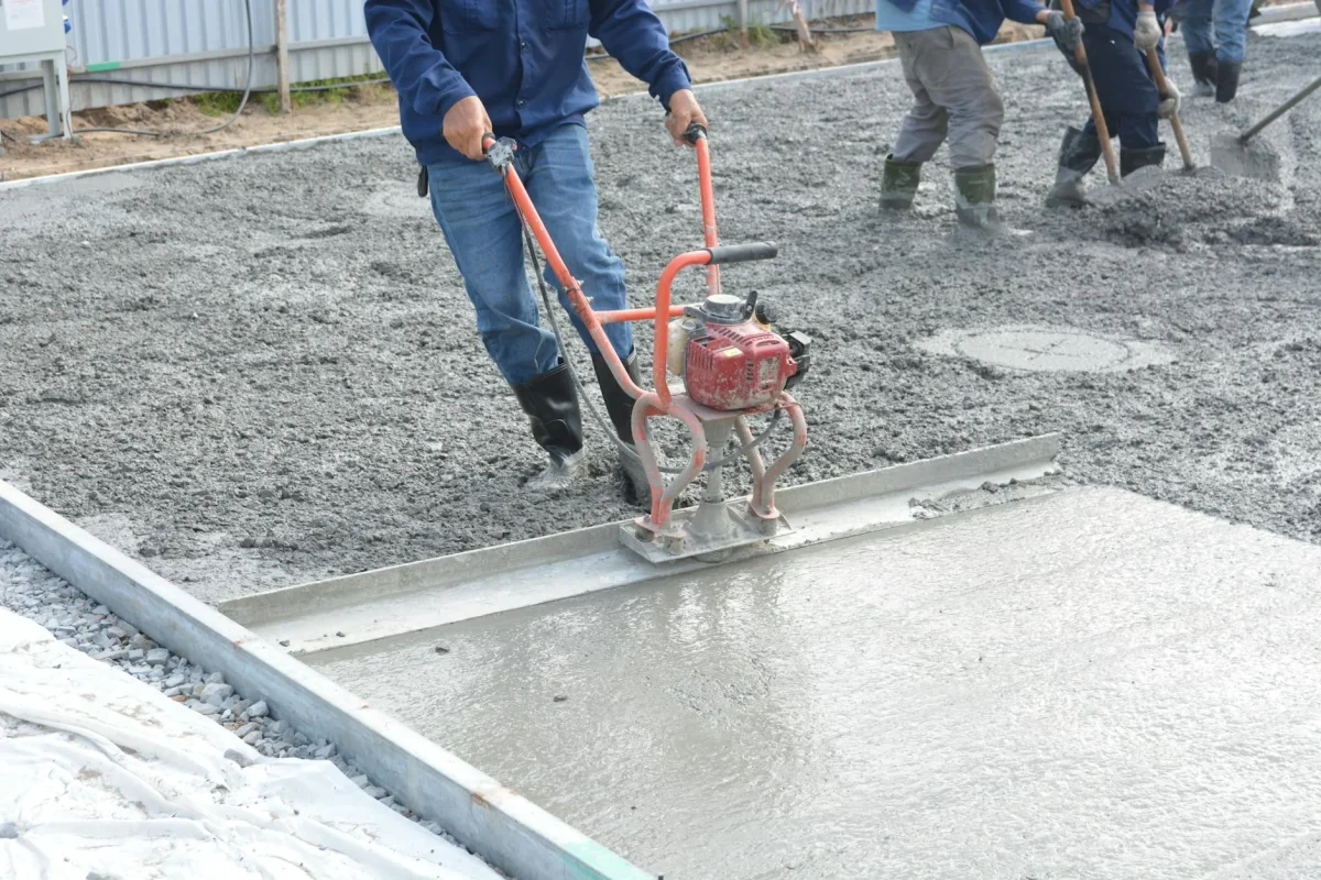 Concrete Floor Moisture Meter Construction Site