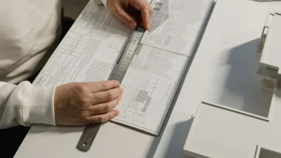 Construction Planning Floor Measuring Technical Drawing