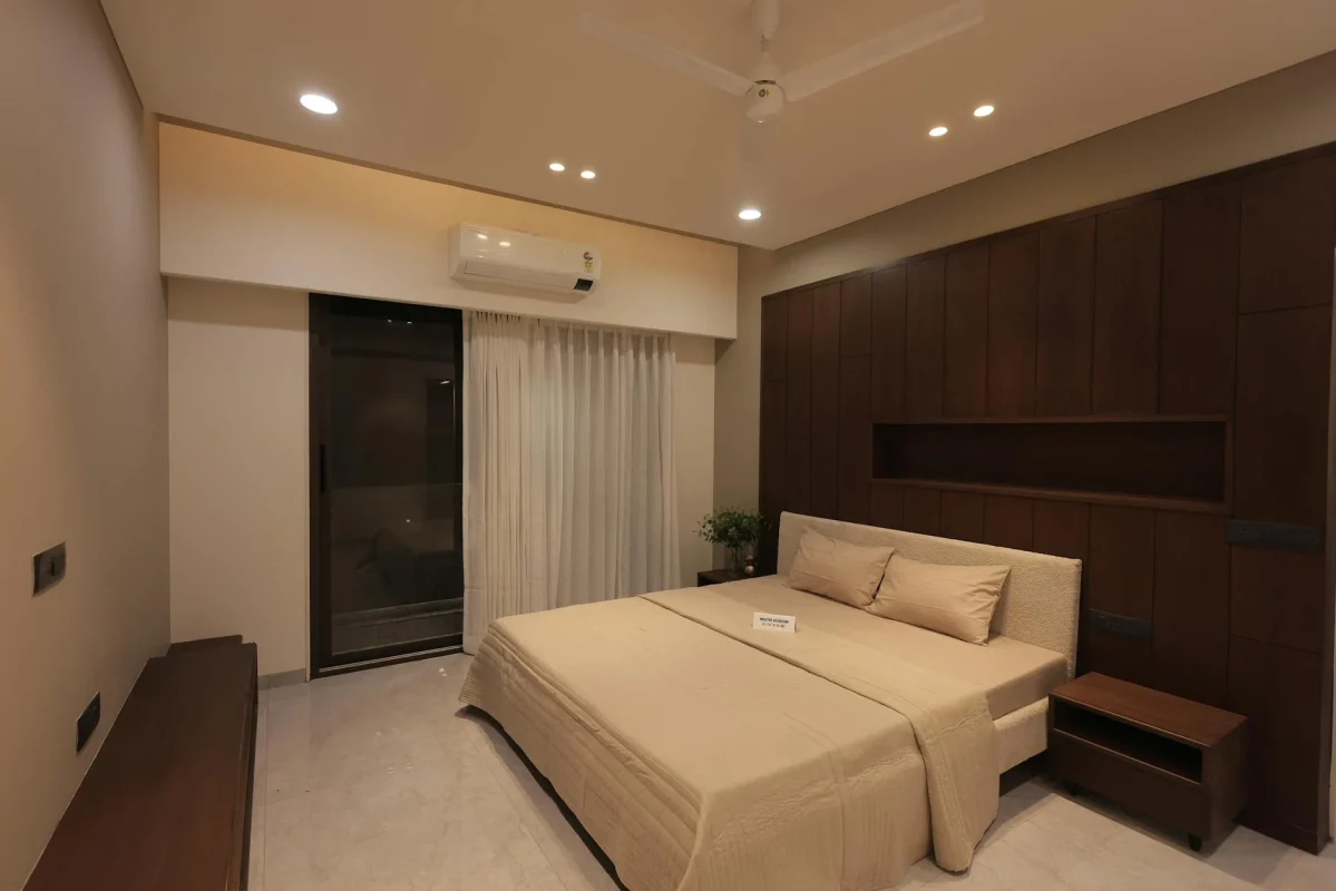 Cozy Bedroom Wooden Interior