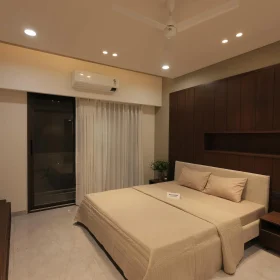 Cozy Bedroom Wooden Interior